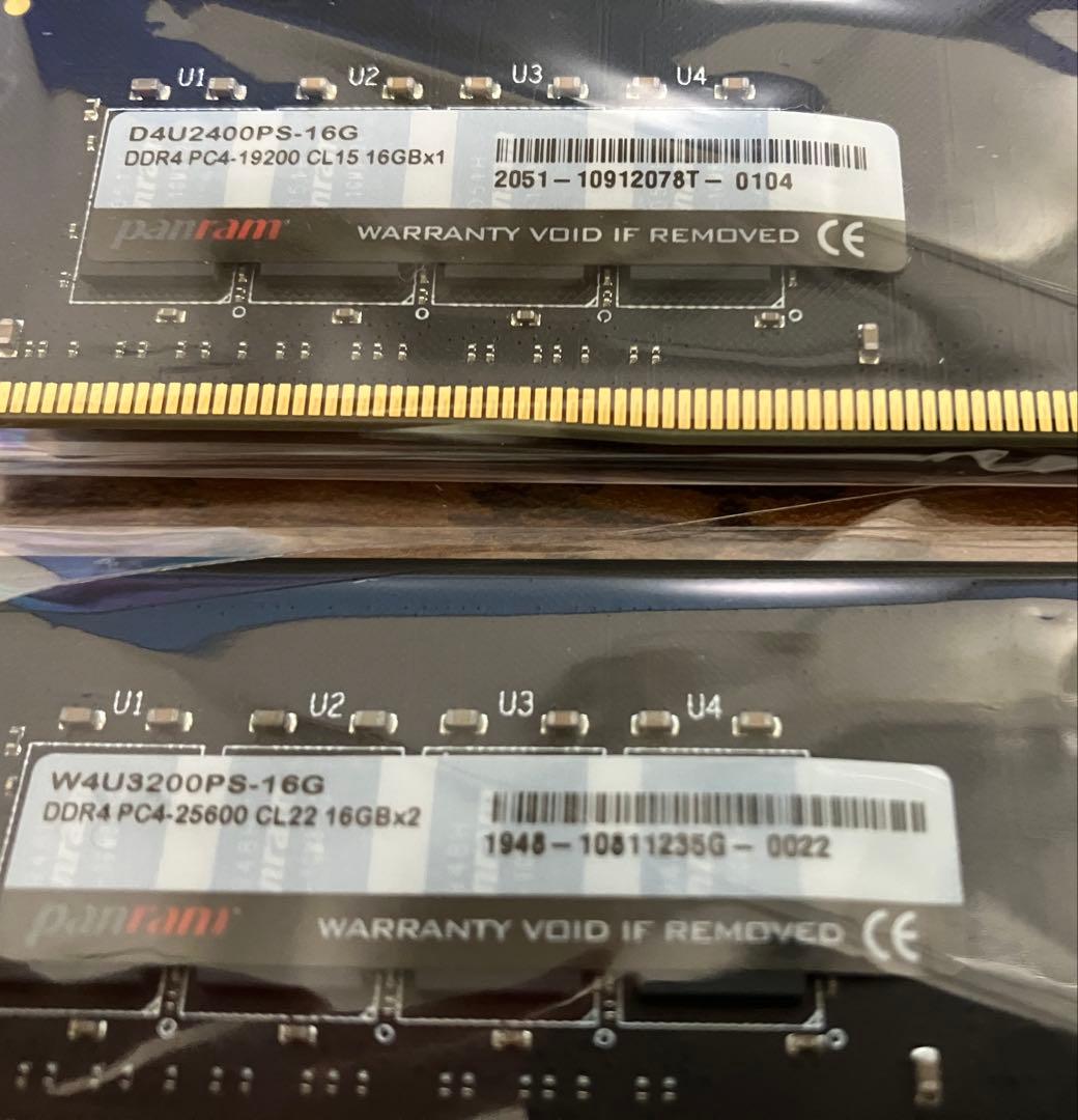 メモリ DDR4 16GB 2枚組 DDR4-2666　Panram
