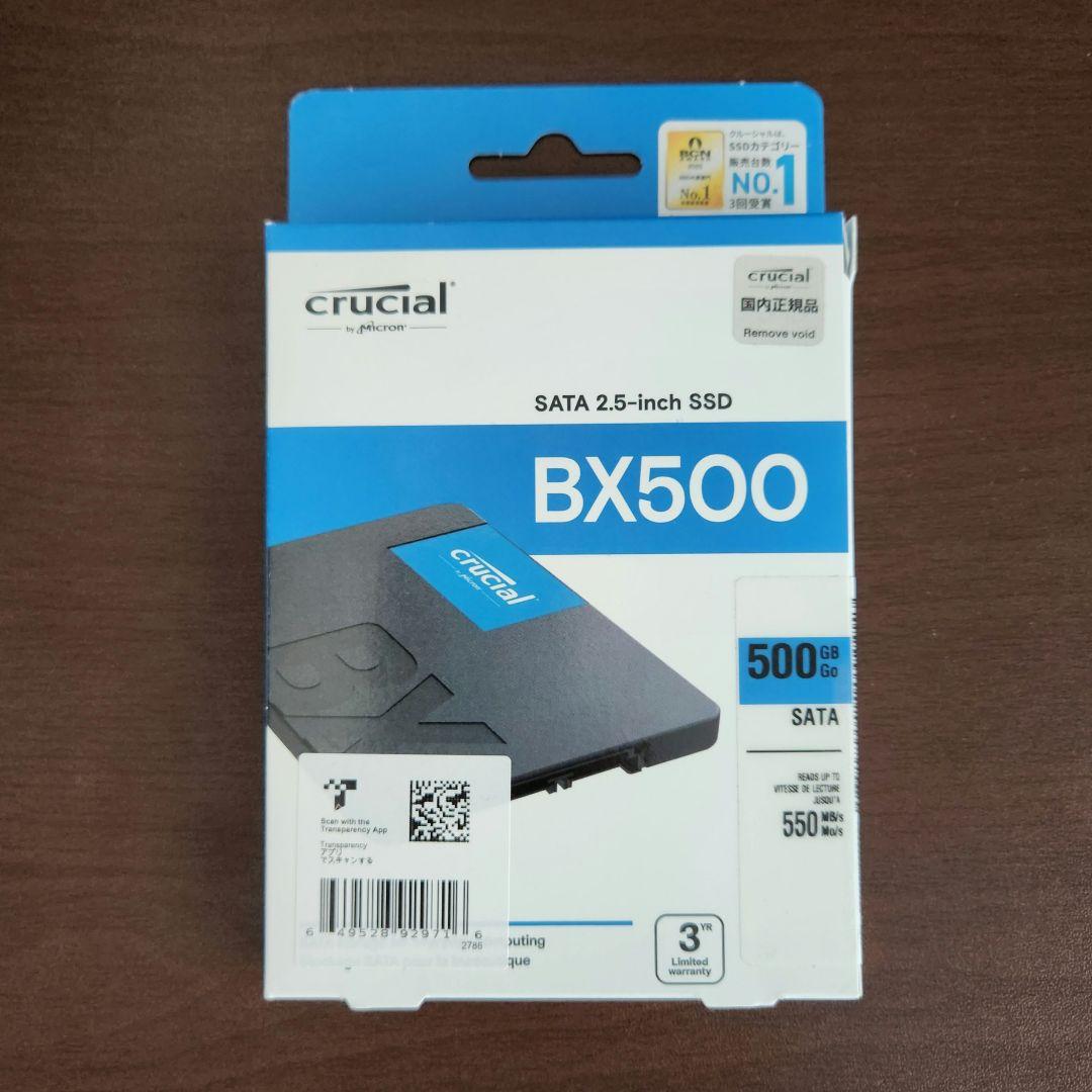 ぽ*て様 【BX500】国内正規品 500GB SSD Crucial社製