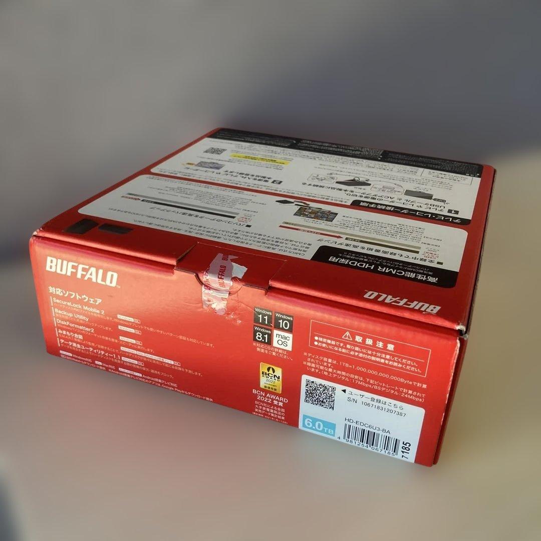 BUFFALO 6.0TB テレビ録画&パソコン用 外付けHDD