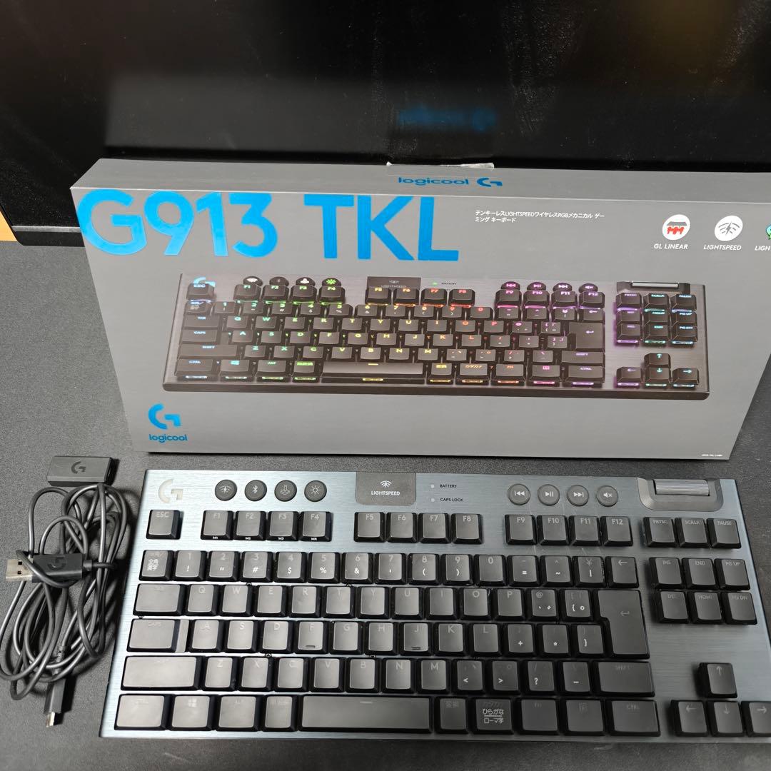 【値下げ】Logicool G913 TKL リニア(赤軸) 日本語配列 黒