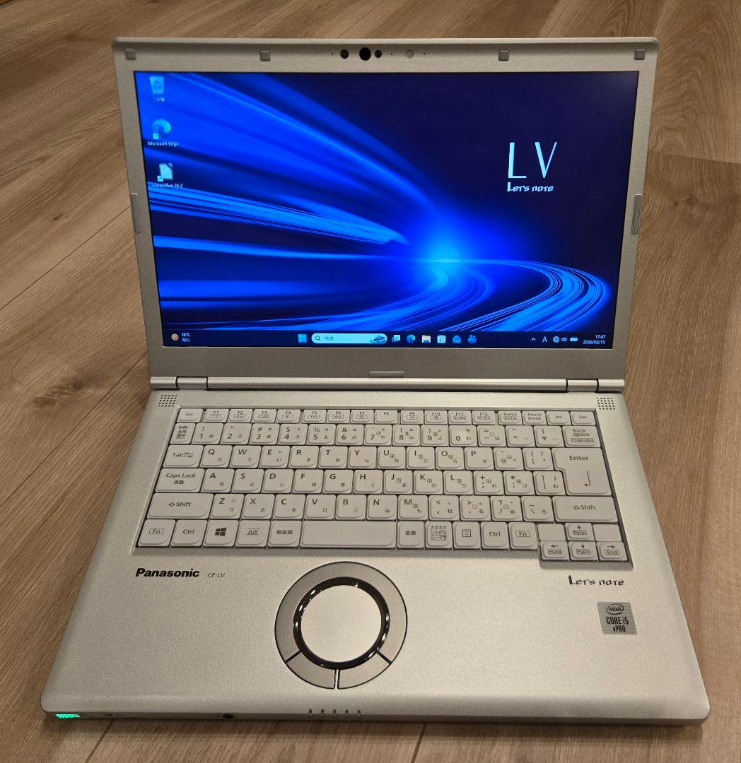 【本体美品・16GBメモリ】Let'snote CF-LV9 バッテリー極良好