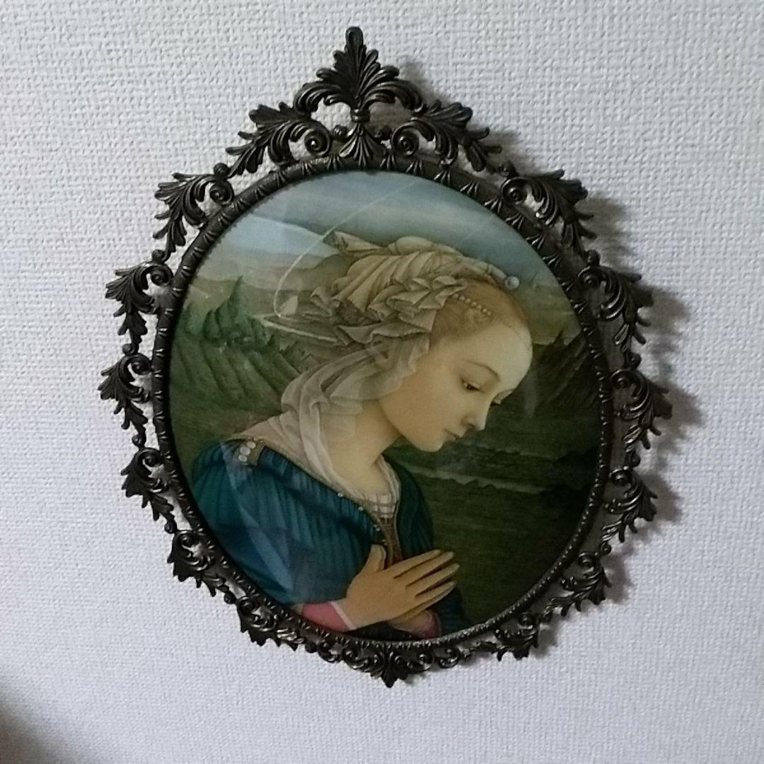 古いイタリア製のマリア様壁掛け飾り