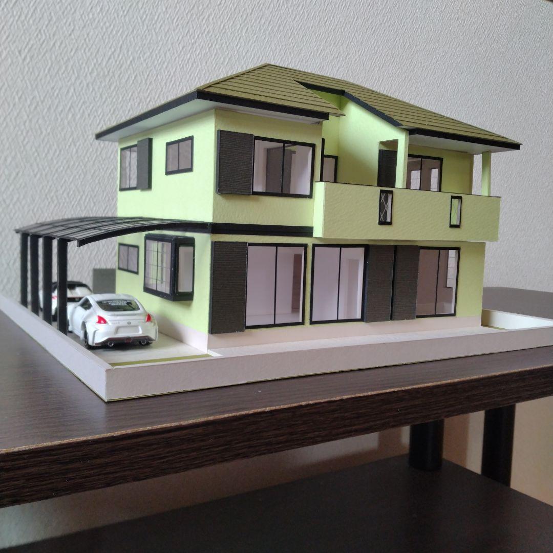 注文模型…50分の1，2階建て内外模型No.100『かなかな様のお家』