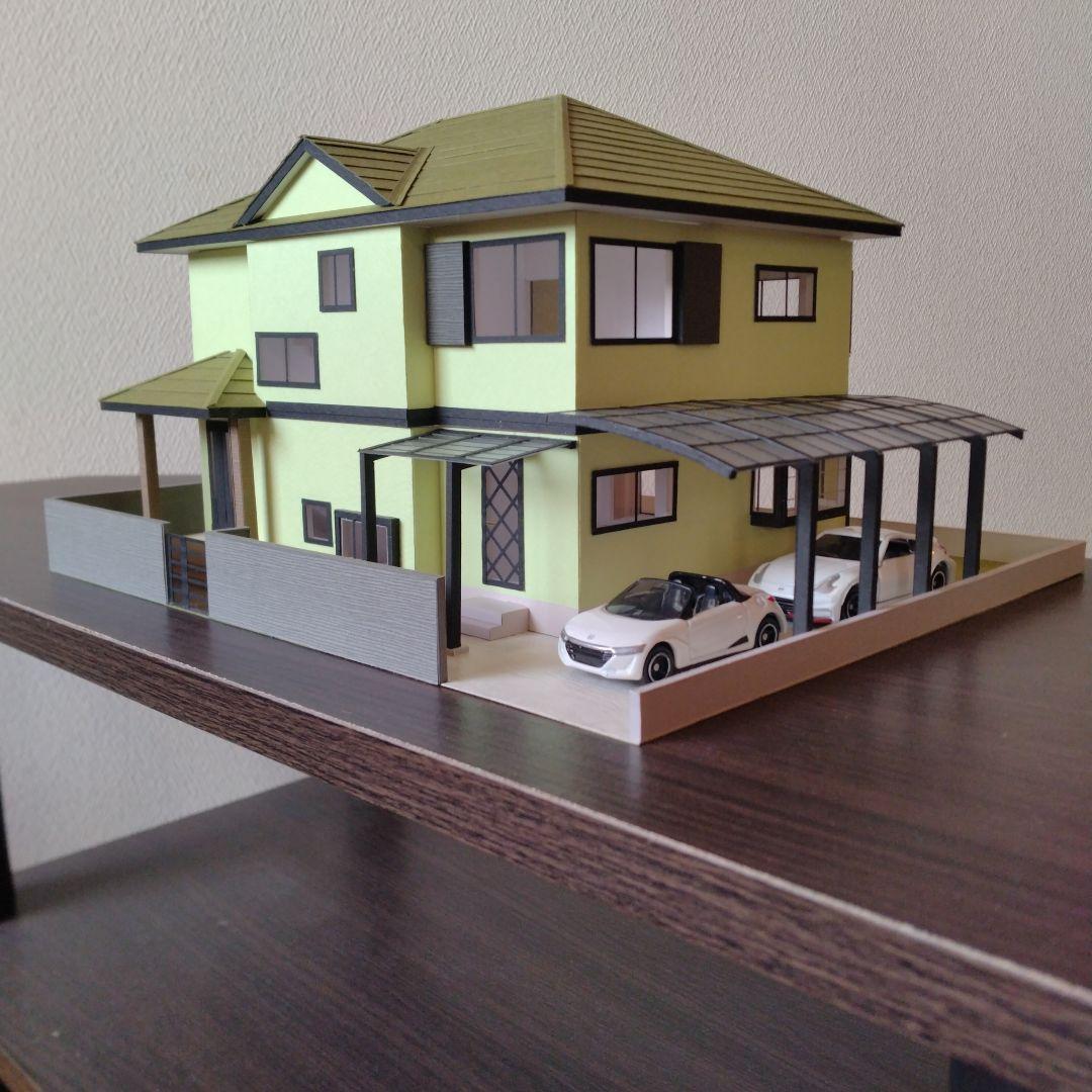 注文模型…50分の1，2階建て内外模型No.100『かなかな様のお家』