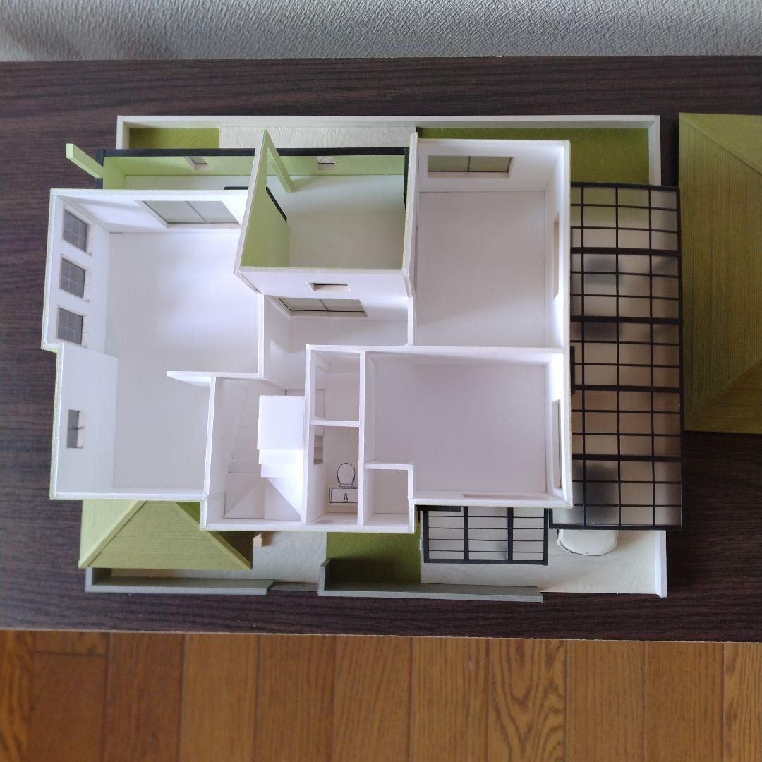 注文模型…50分の1，2階建て内外模型No.100『かなかな様のお家』