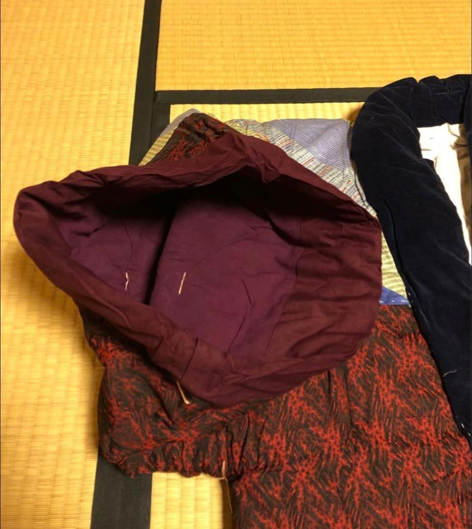 袖付布団　かい巻き　(赤)