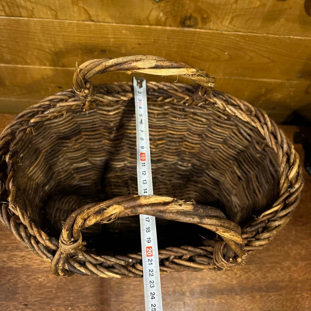 ヴィンテージ　アケビ籠バック