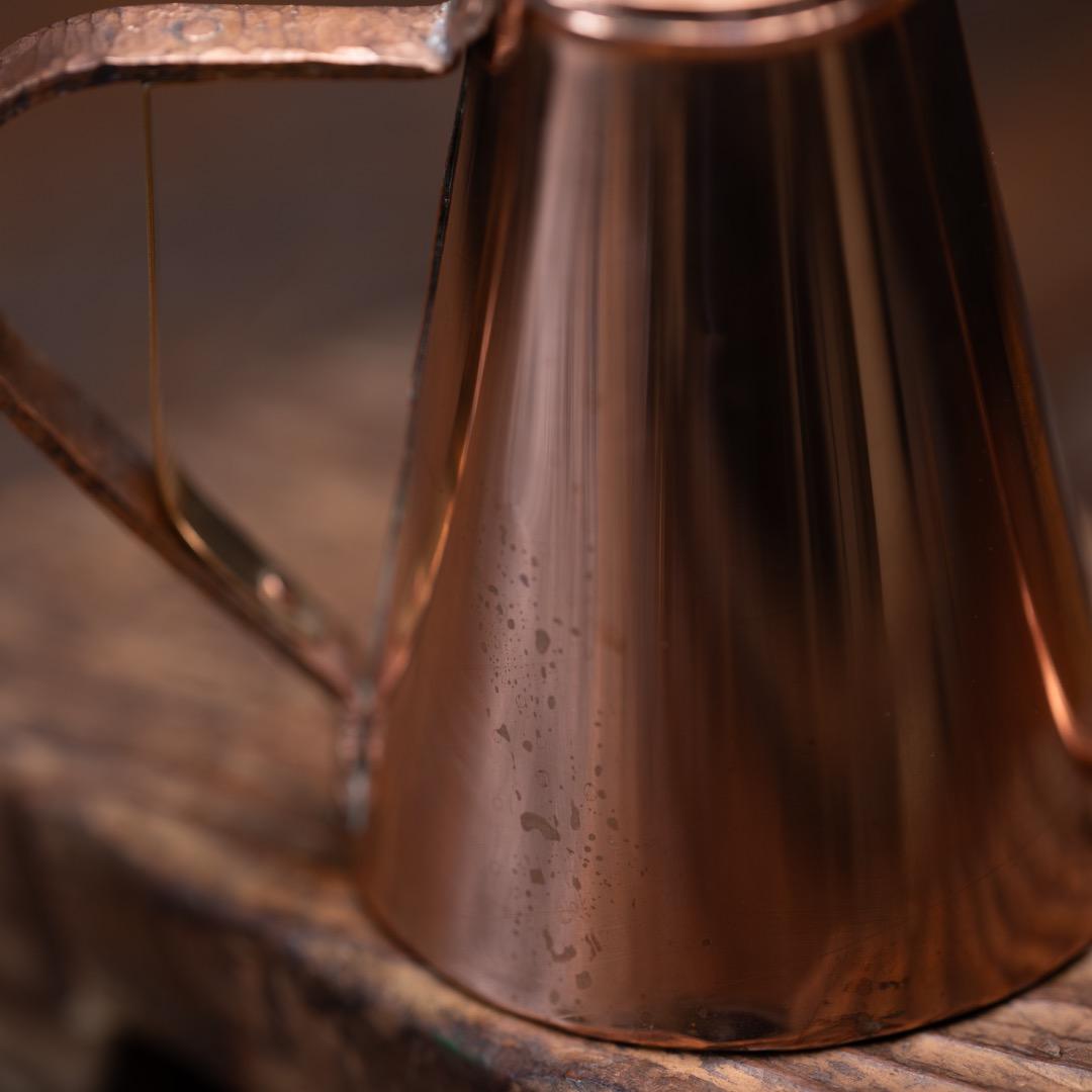 １度使用 銅製ドリップケトル 作家物 ハンドメイド コーヒー ドリップポット