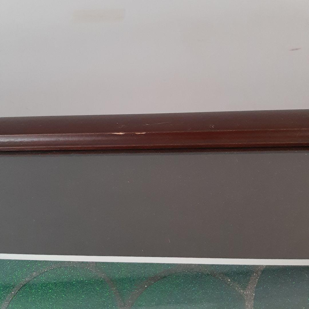 No4725額装　切り絵　海中風景　海亀　貼り絵　紙藝　古美術　アート　送料無料