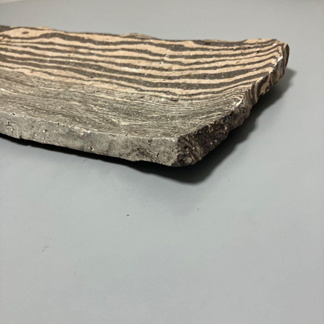 陶芸作家作平皿　16.5x 39cmx2cm
