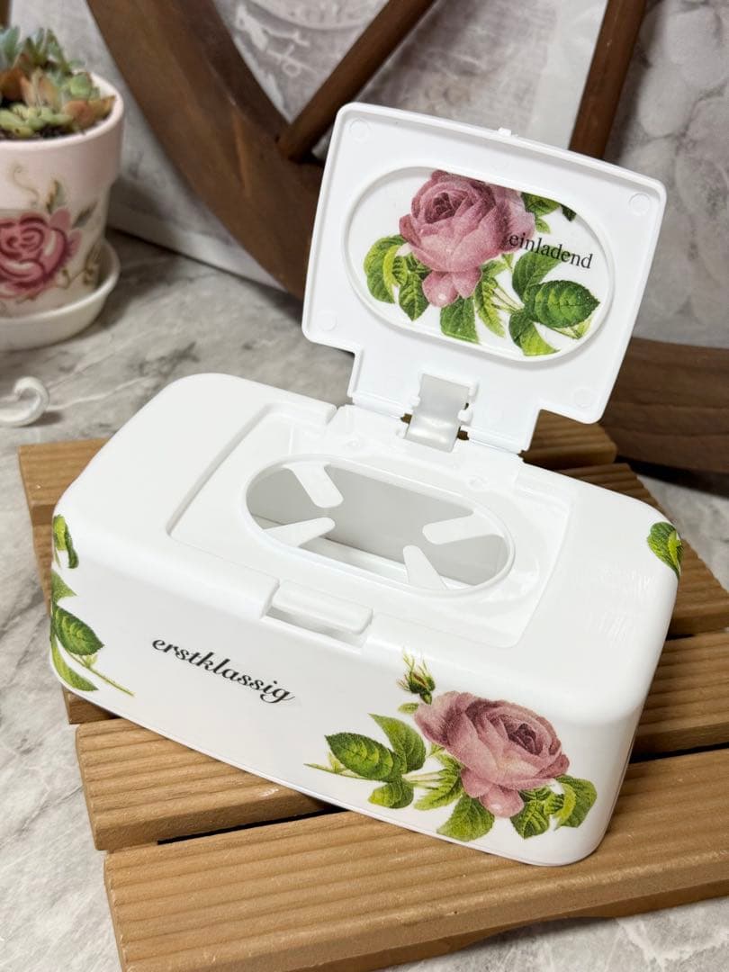 mogu様リクエスト6点おまとめ品※プラ鉢陶器鉢※収納ケース※リメイク鉢※薔薇柄