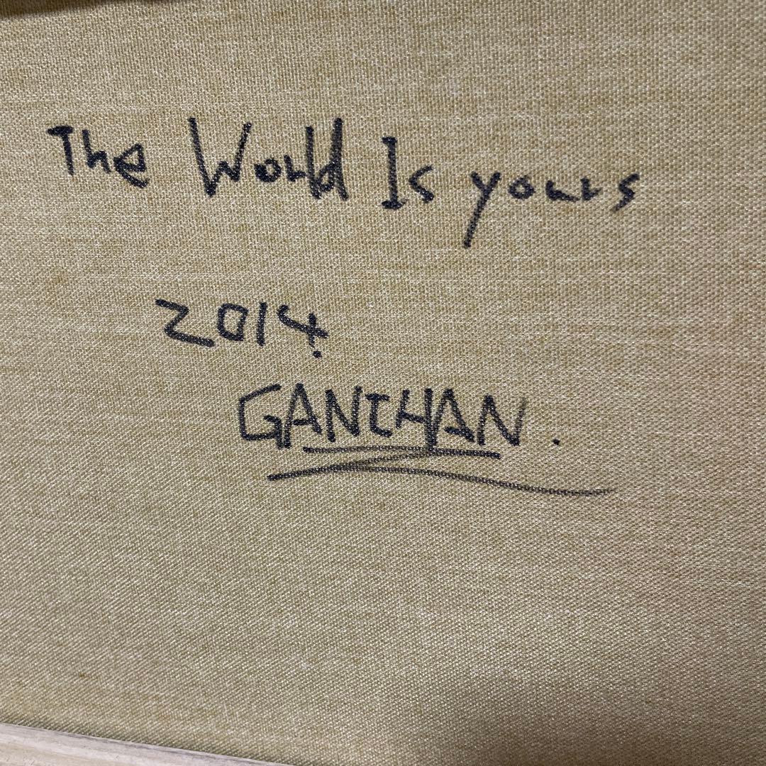 値下げ！【GANCHAN】ペイント　アート　派手　ギフト　絵画　手描き