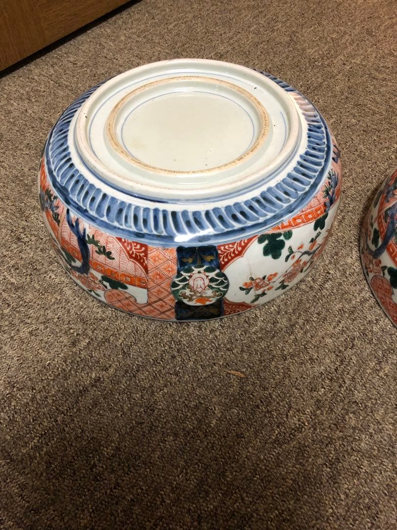 大皿　2客セット　古伊万里　伊万里焼