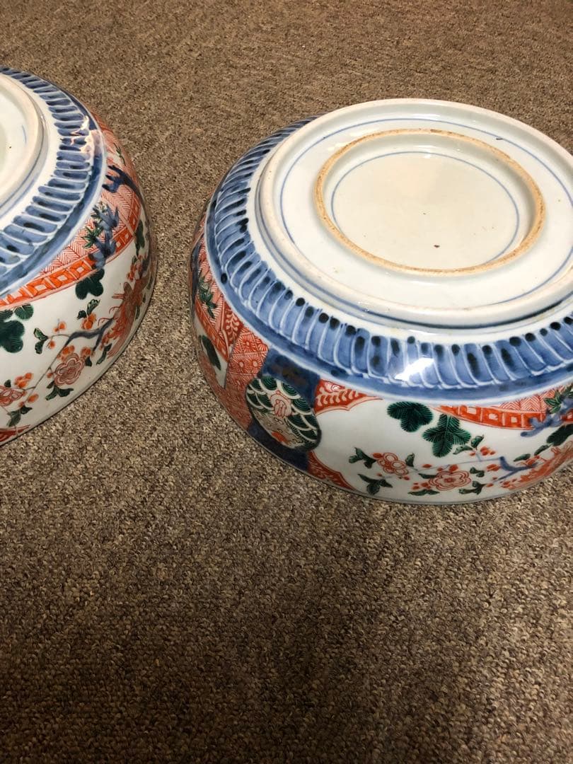 大皿　2客セット　古伊万里　伊万里焼