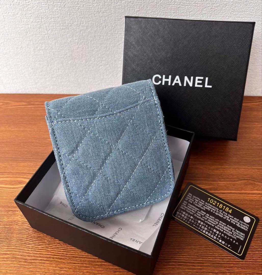 CHANEL ノベルティ キルティング ショルダーバッグ デニム　シャネル