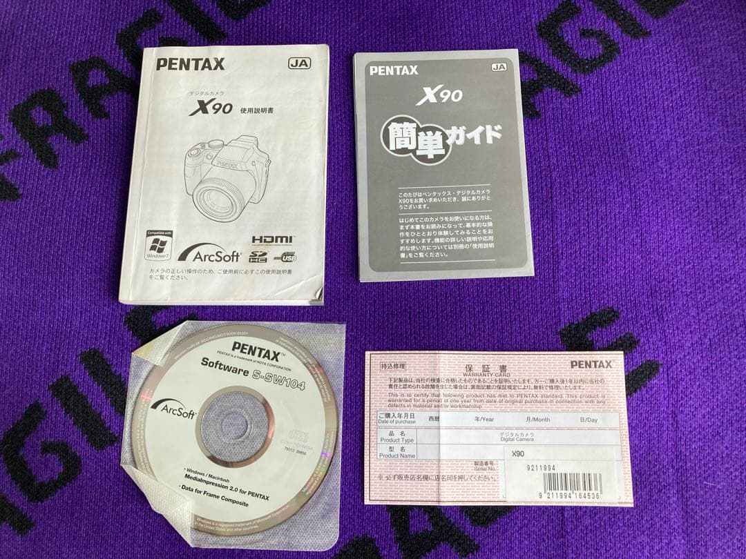PENTAX X90 デジタルカメラ　一式　専用バッグつき　保証書あり