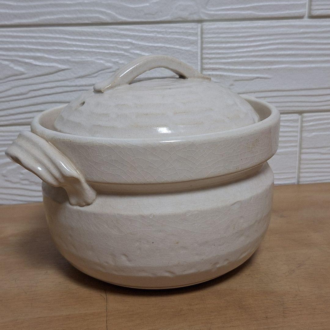 【名店・千年松】愛媛 大三島 炊飯土鍋 鯛の絵付け 二重蓋仕様 1.5〜2合炊き