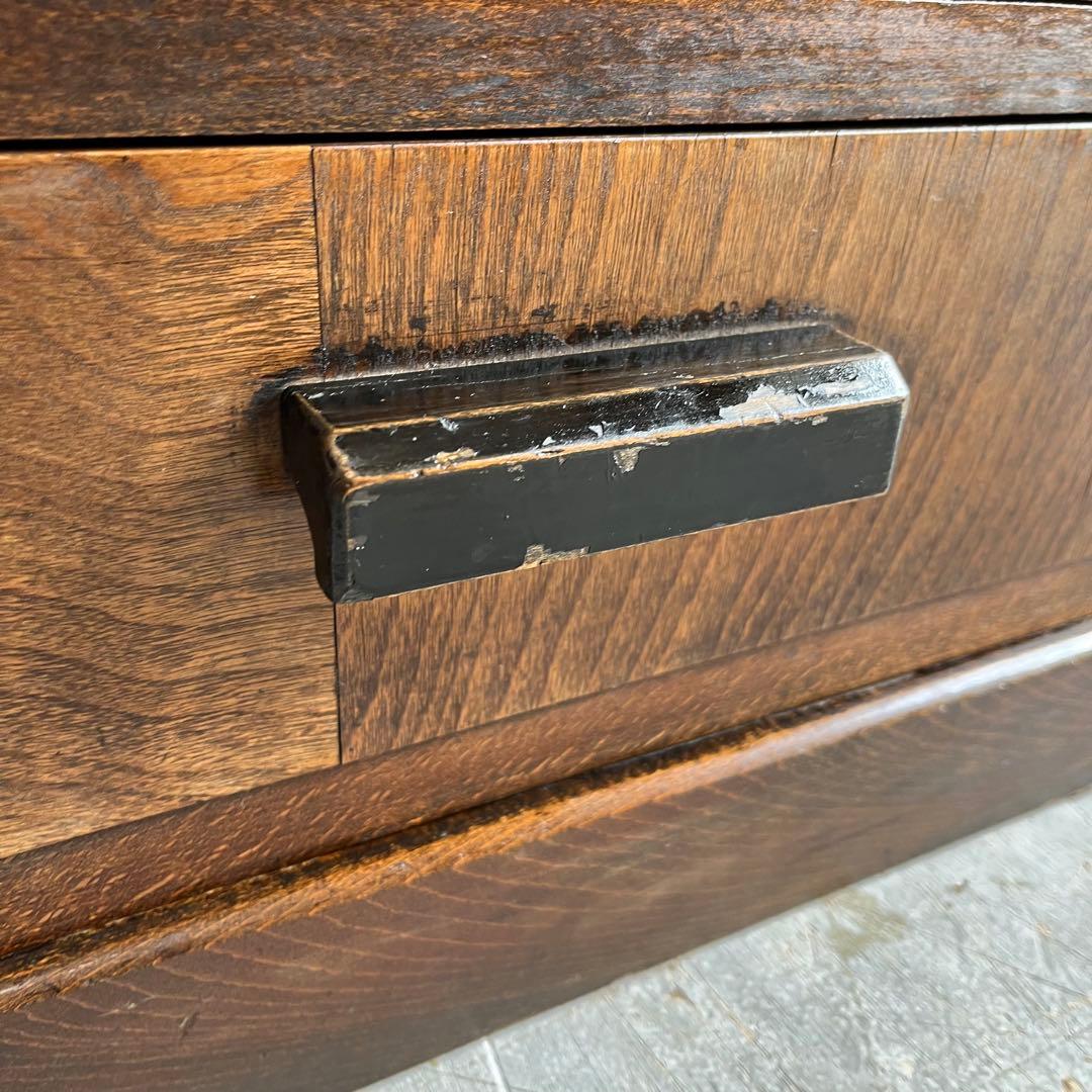 アンティーク ガラス 戸棚 チェスト キャビネット 飾り棚 昭和レトロ z395