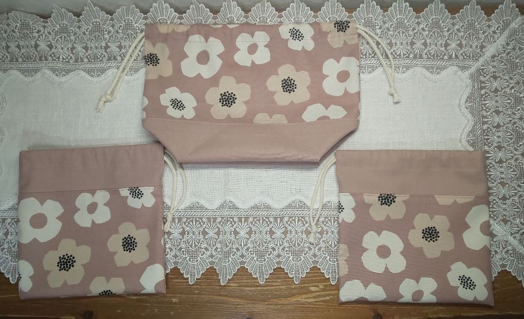 mama 花柄 ハンドメイド 入園入学7点セット 入園入学セット