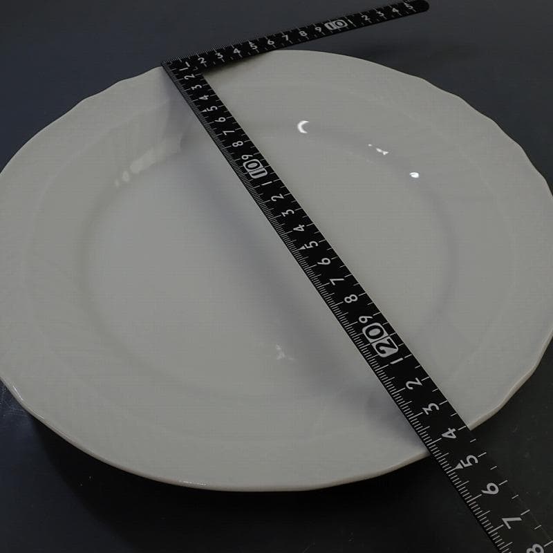 RU-6183 リチャードジノリ　ベッキオホワイトプレート　約24.5cm　2枚