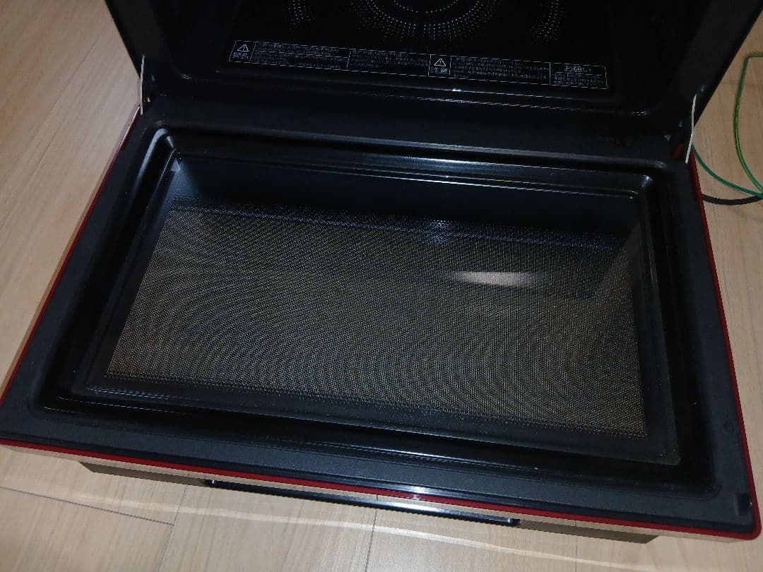 ☆TOSHIBA スチームオーブンレンジ 石窯ドーム 30L 2019年製黒×赤