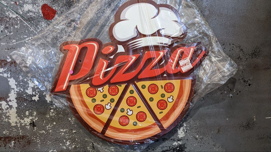 イタリアン ピッザ pizzaブリキ看板各種 4点セット 面白い看板 色々