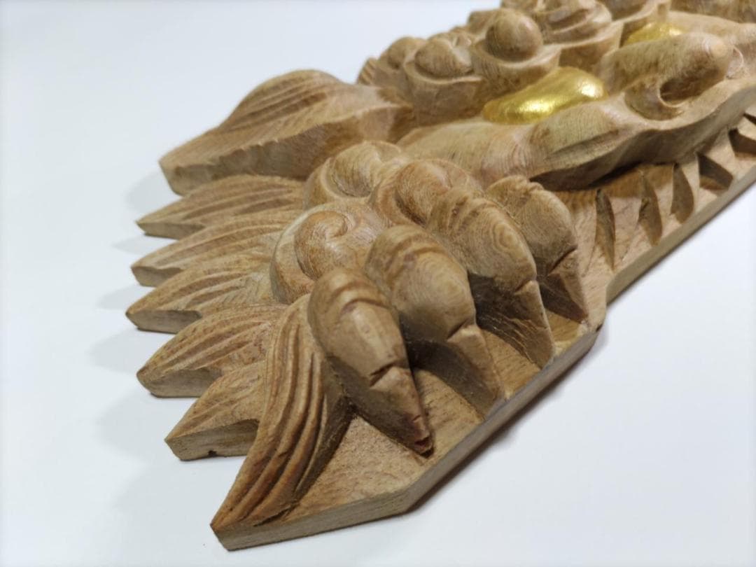 お祭り！【獅子噛み】幅30ｃｍ（金目）魔除け！山車、神輿　だんぢり彫刻部材