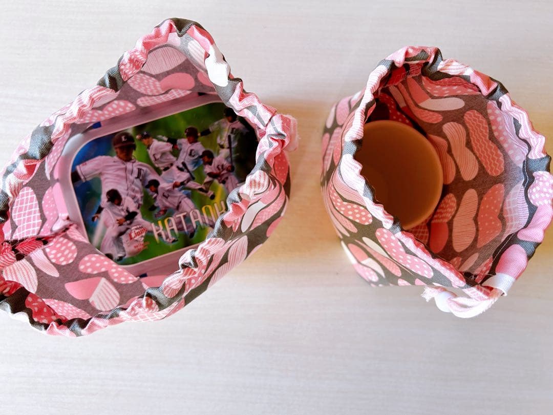 【匿名配送】ハンドメイド　入園入学5点セット NO.213ハート柄