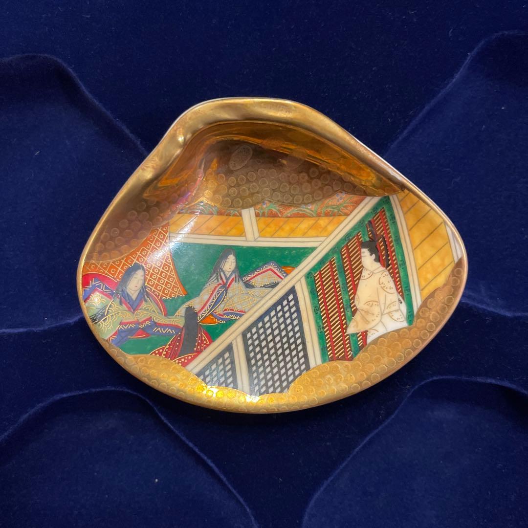 源氏物語貝絵皿　6枚セット