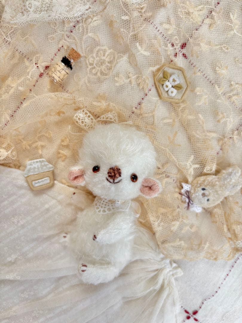 ほわふわ生まれたての子羊ちゃん　ぬいぐるみ　13cm