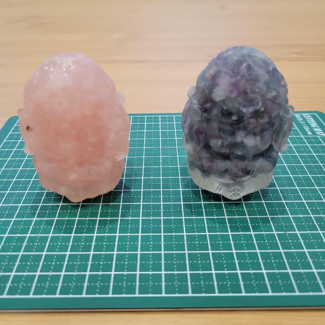 天然石と樹脂のガネーシャの置物 3体セット