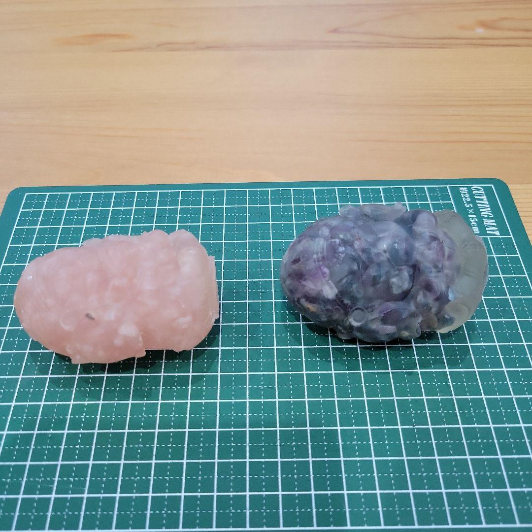 天然石と樹脂のガネーシャの置物 3体セット