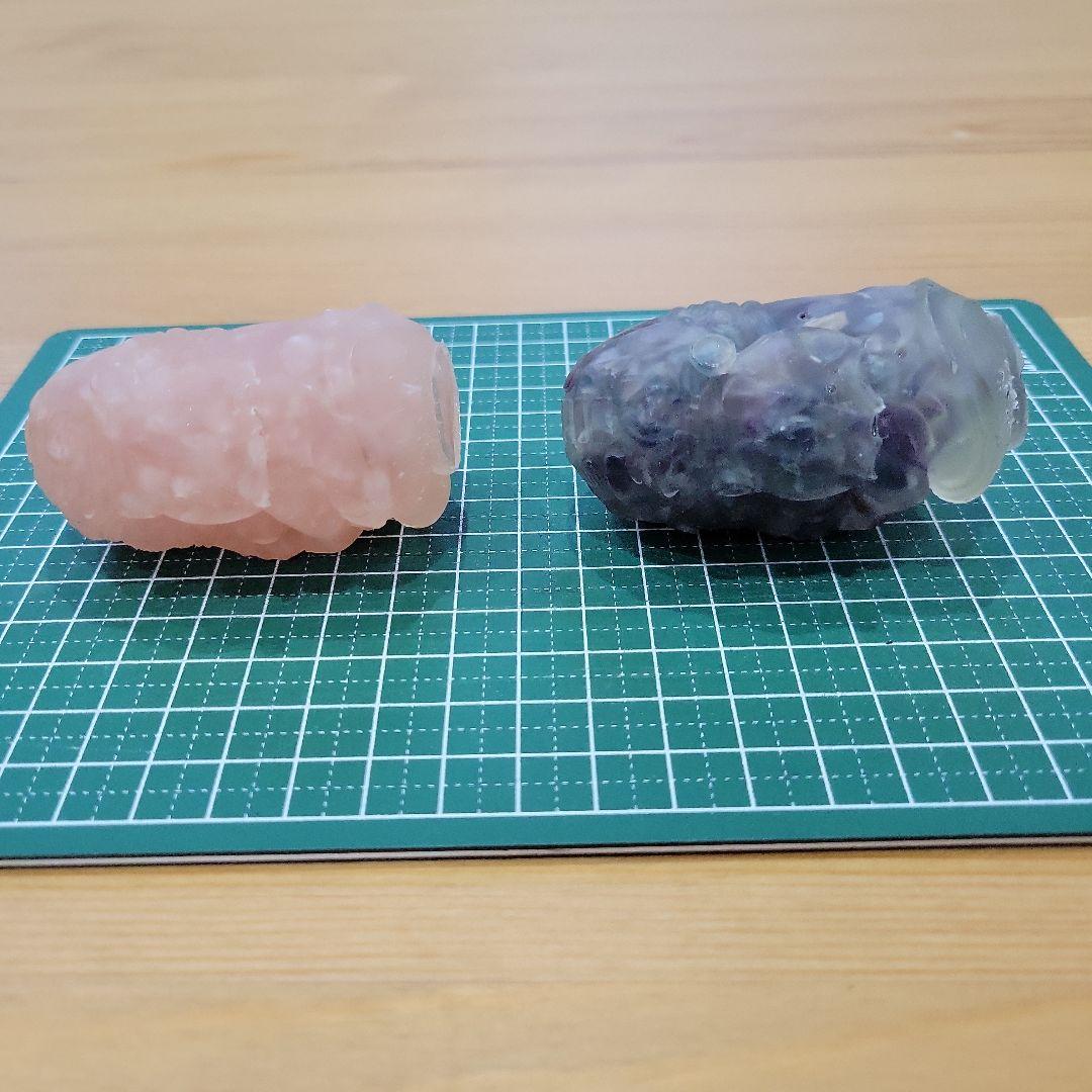 天然石と樹脂のガネーシャの置物 3体セット