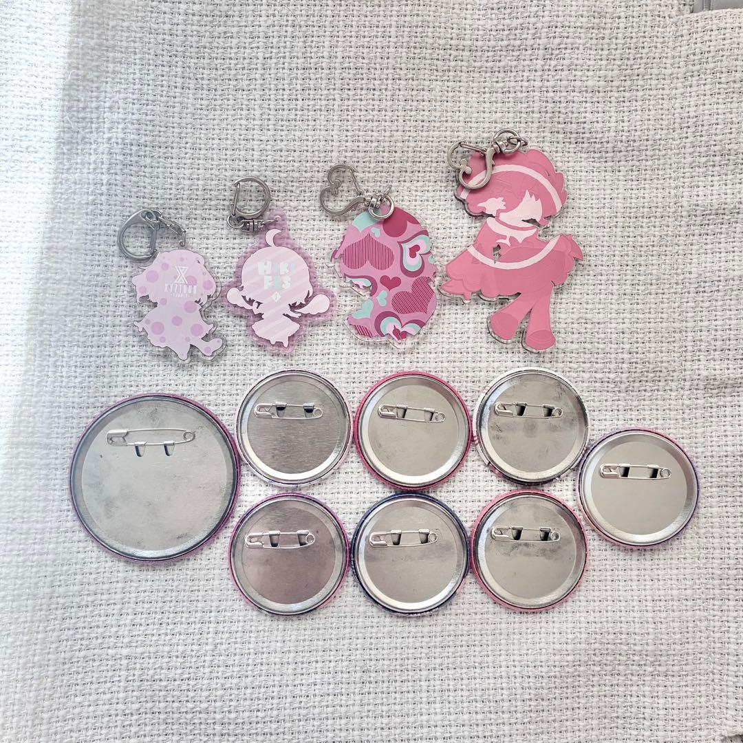 ユイ様 nqrse アクリルキーホルダー缶バッジセット