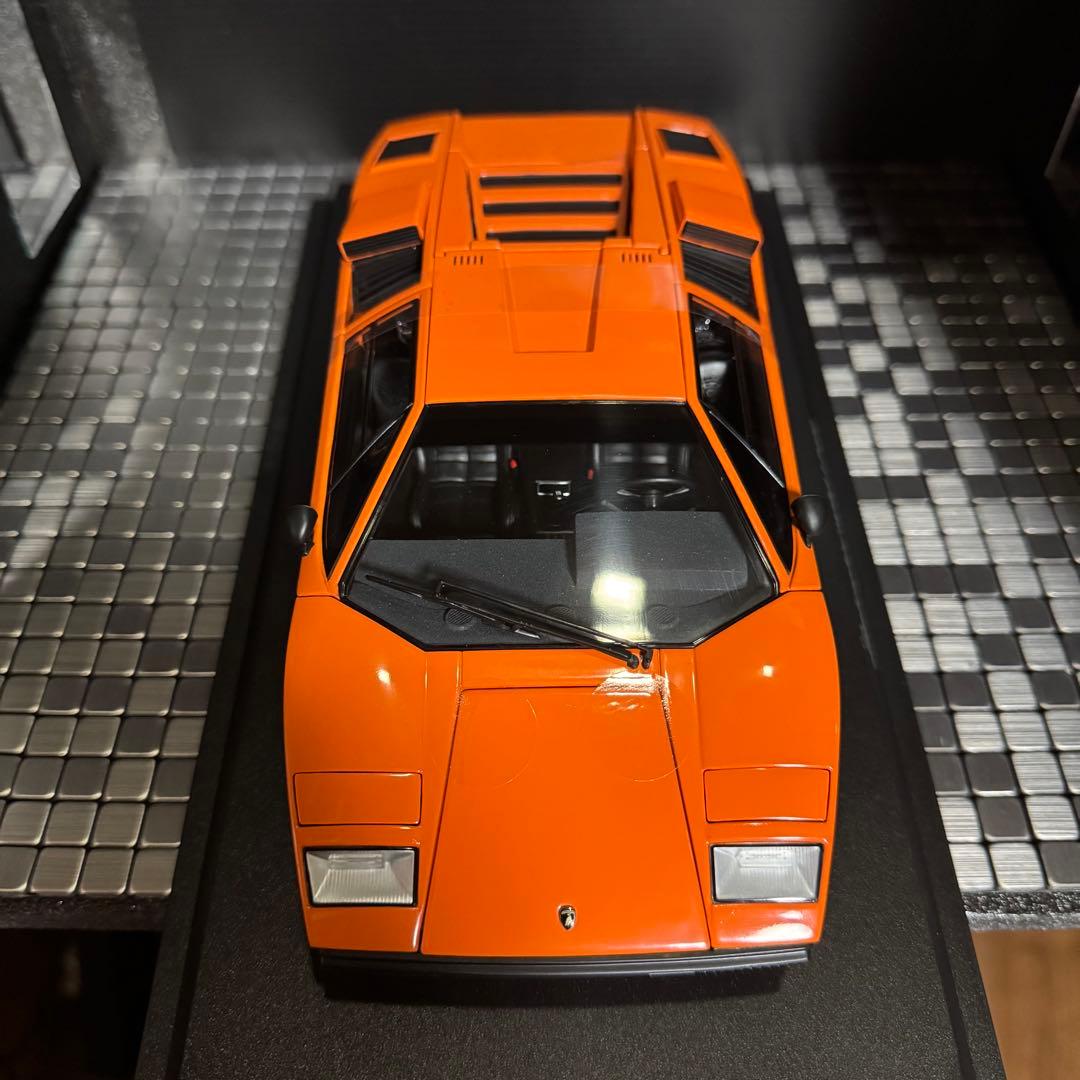 絶版未展示品 京商 1/18 ランボルギーニ カウンタック LP400 オレンジ