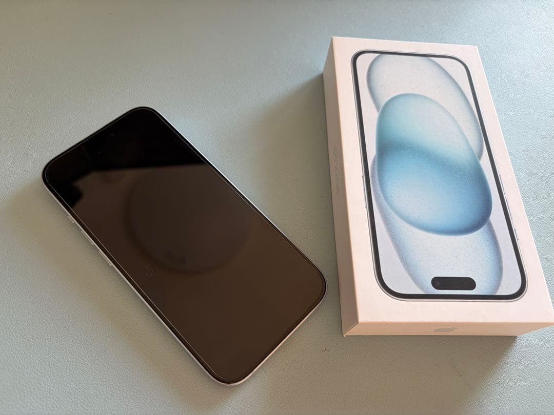 Apple iPhone 15 256GB 83%ブルー 本体+外箱