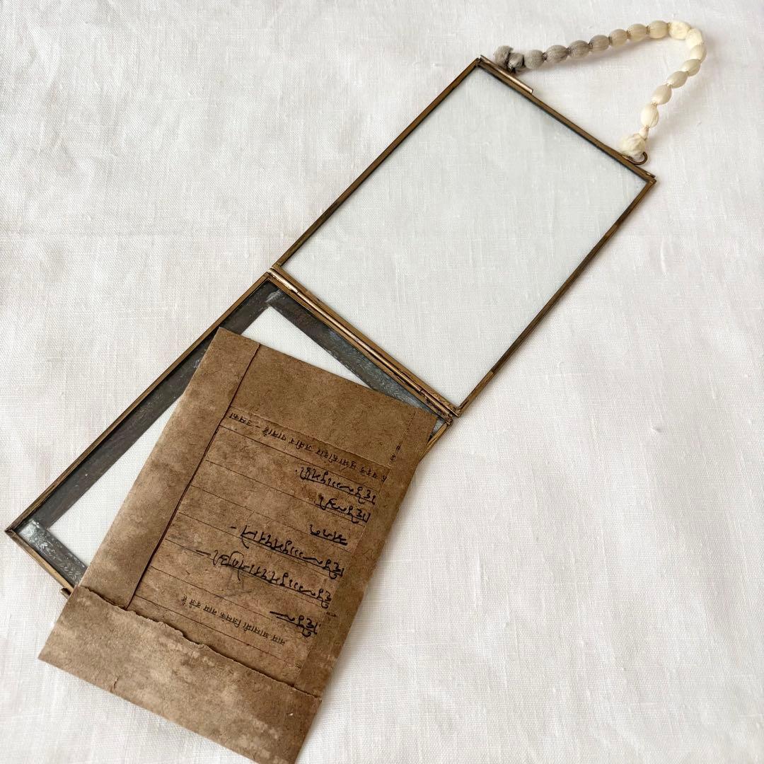 アンティーク　フォトフレーム　リバーシブル　額　ゴールド　金　18×12.5cm