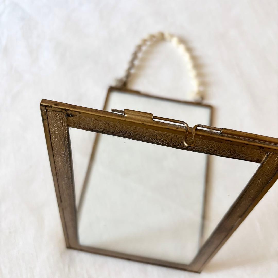 アンティーク　フォトフレーム　リバーシブル　額　ゴールド　金　18×12.5cm