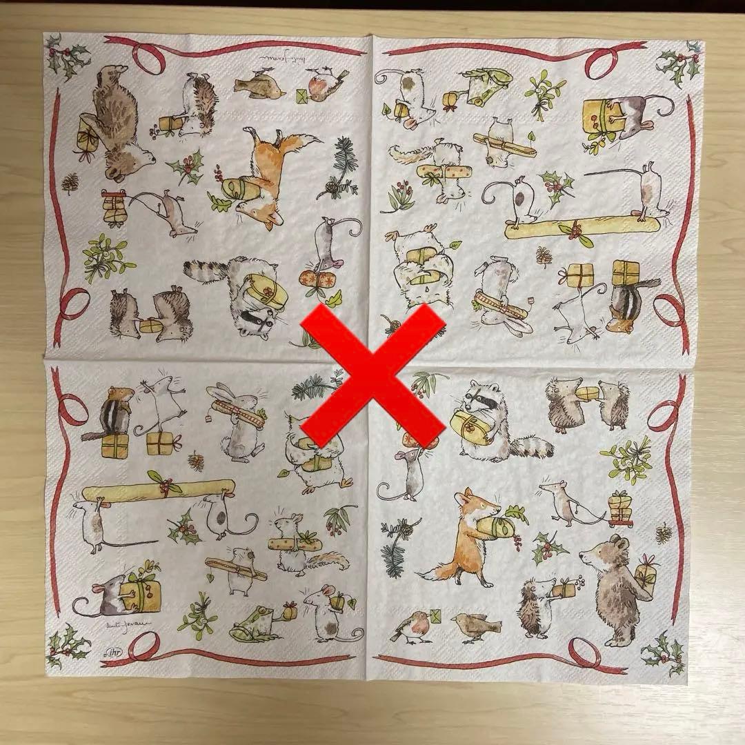 アニタ　ペーパーナプキン ランチ カクテル ポケット 各サイズ表記 ご確認下さい