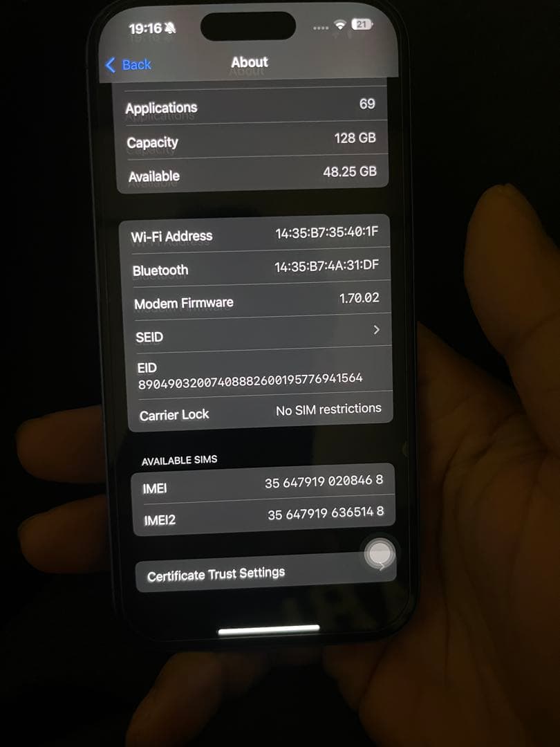 Apple iPhone 16 本体 128gb
