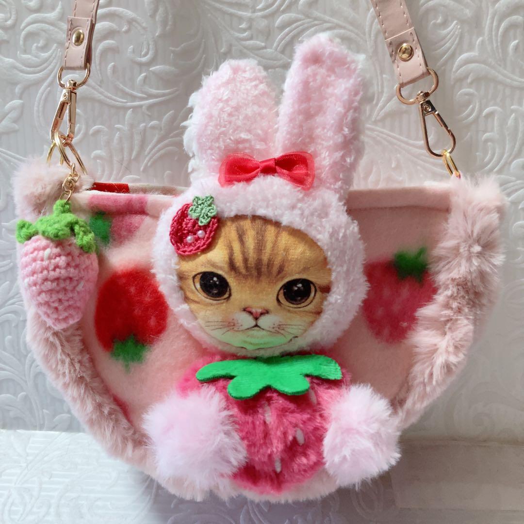 ゆきそら様⑦点おまとめ　ハチワレ猫ちゃんふわふわサコシュ　コヤンイサムチョン
