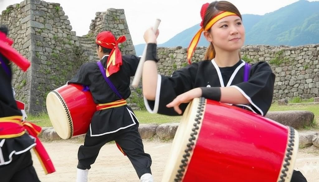 ☆新品未使用(送料無料)28.980円　エイサー大太鼓36cm*40cmバチ付き