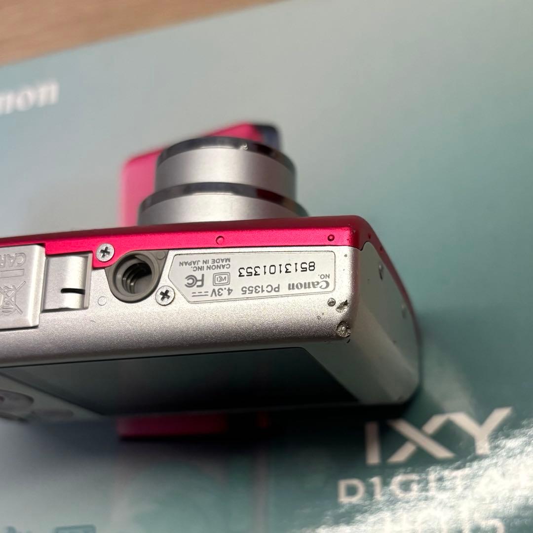 Canon IXY DIGITAL 110 IS ピンク レンズ不良 付属品あり