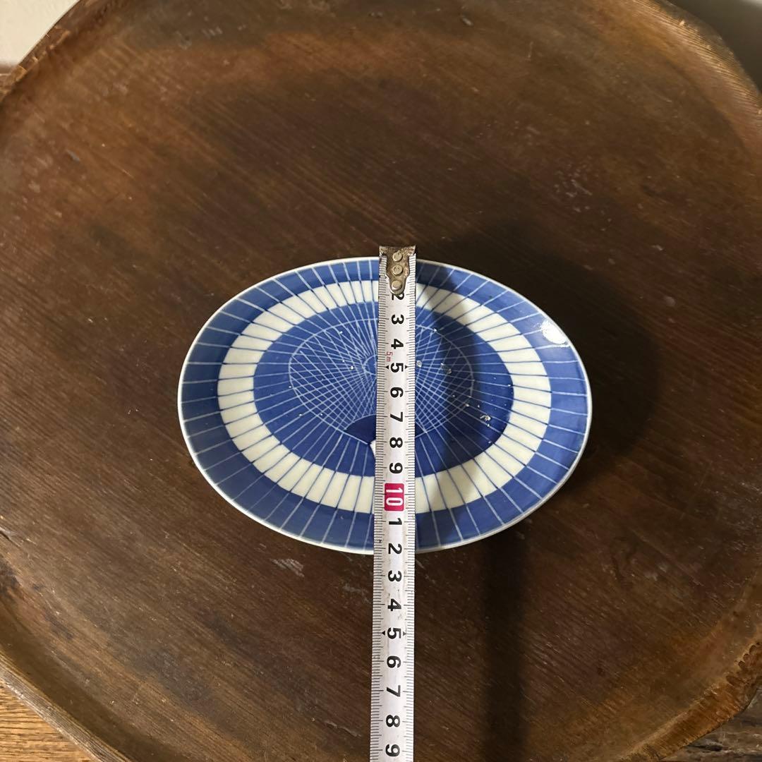 古伊万里　傘図　中皿　幕末明治　骨董　アンティーク　検:秦秀雄　白洲正子　李朝