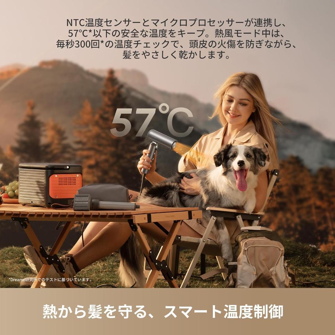 dreame (ドリーミー) Pocket 速乾ヘアドライヤー 折り畳み可能