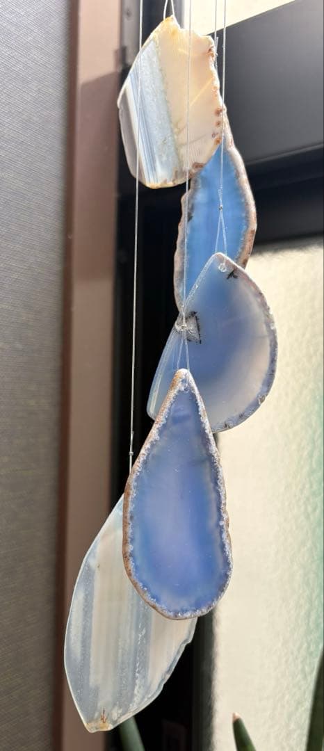 アゲート ヒーリングチャイム 風鈴 天然石 インテリア