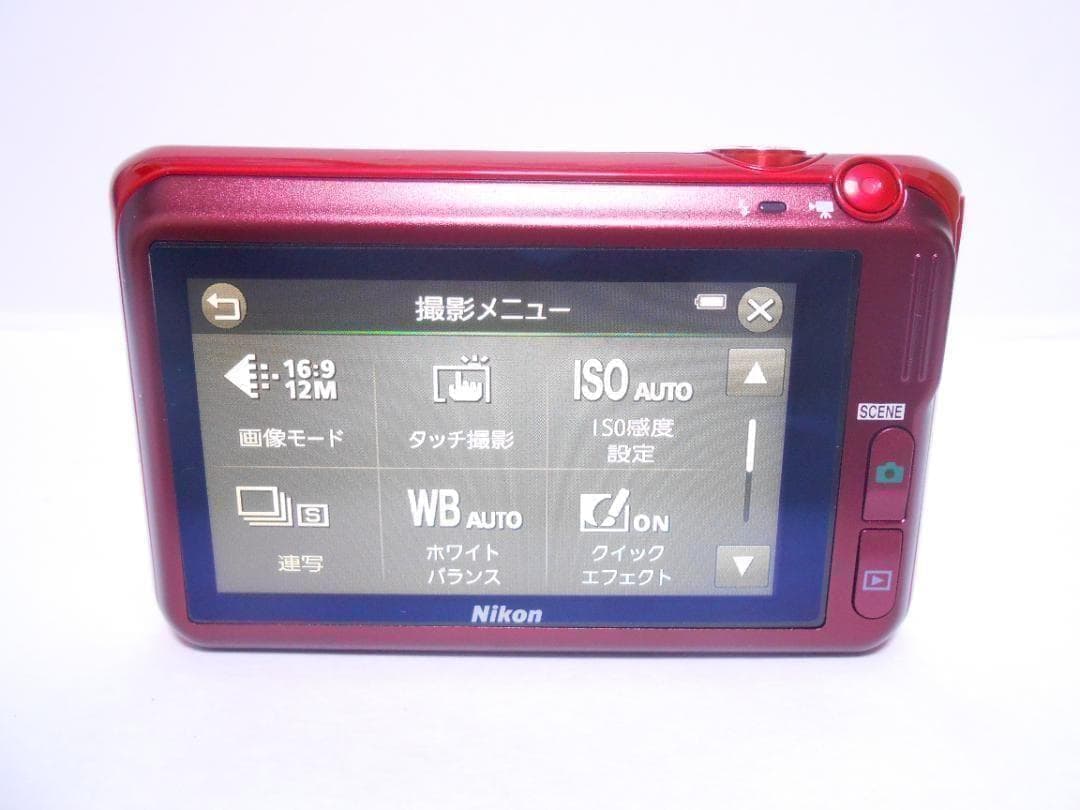 【ほぼ新品・返品保証】 Nikon COOLPIX S6400 レッド