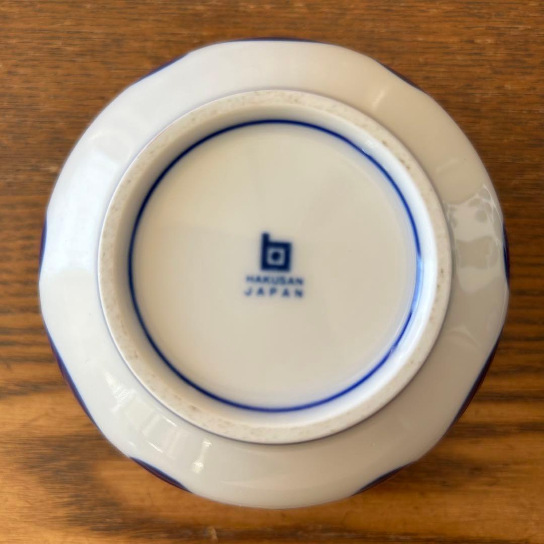 白山陶器 ブルーム ティーポット（大）＆　デザートカップ HAKUSAN