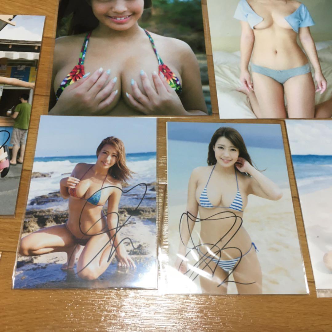 ［極美品］橋本梨菜　直筆サイン付き写真セット