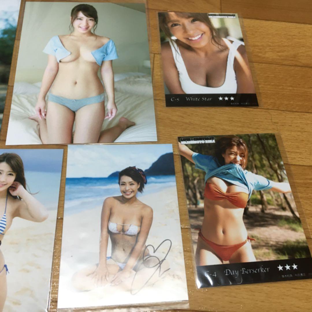 ［極美品］橋本梨菜　直筆サイン付き写真セット